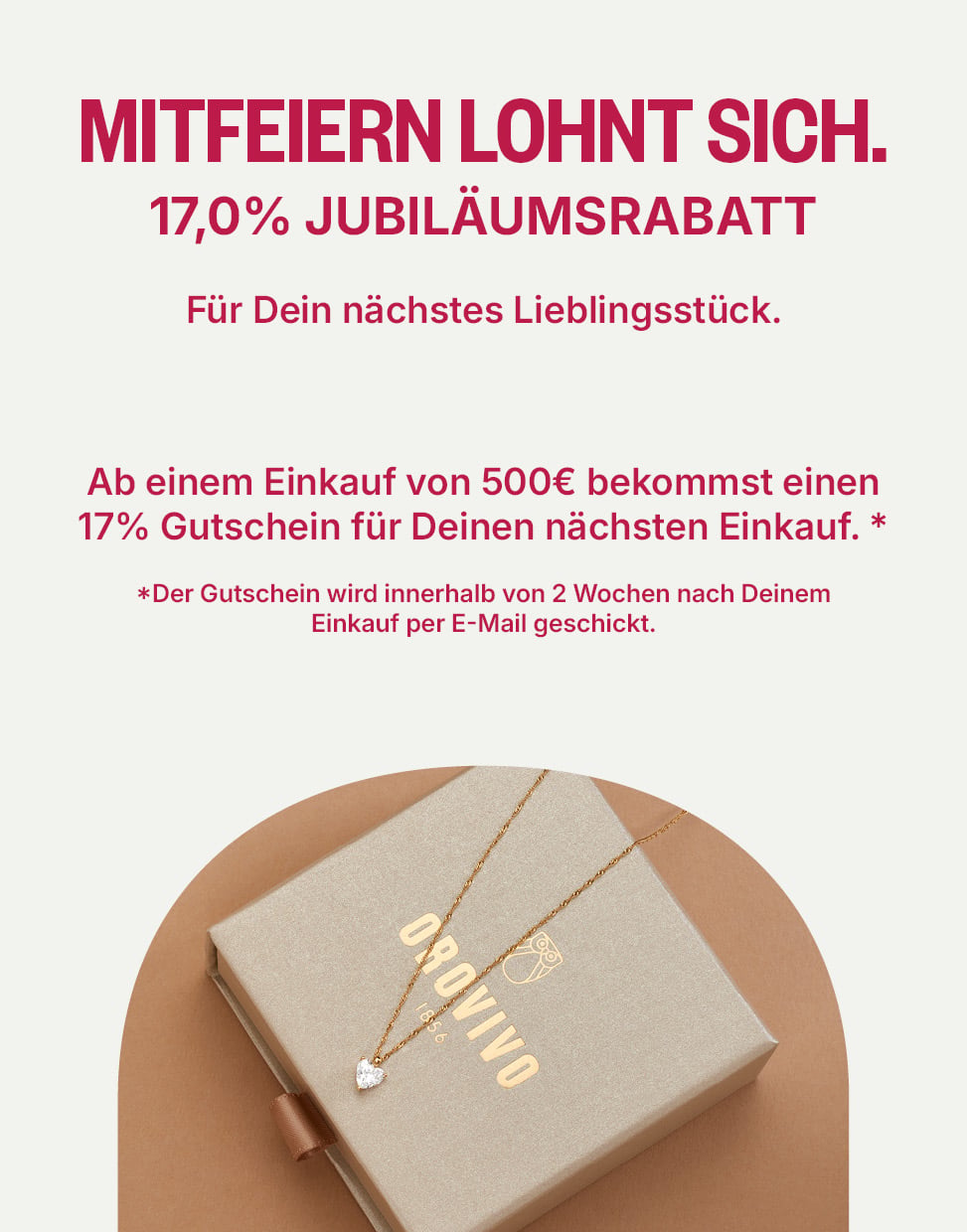 Jubiläumsrabatt